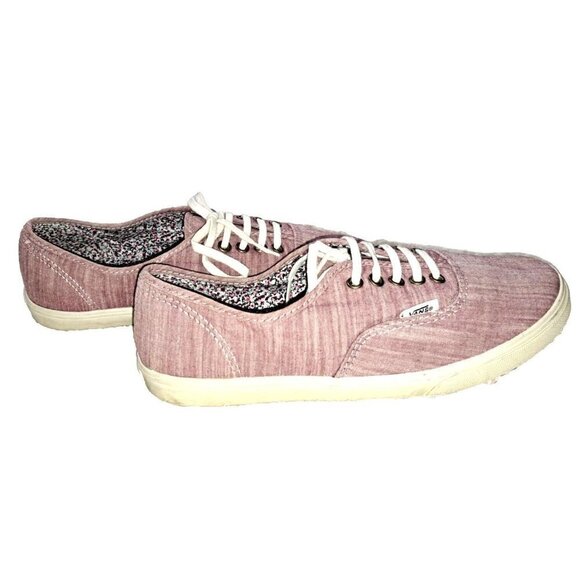 Vans Women's 5.5 Lace Up Low Top Round Toe Purple Sneakers New Without Tags - Picture 9 of 11